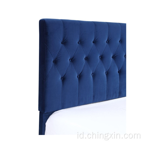 Tempat Tidur Grosir Gaya Modern KD Berlapis Tempat Tidur Lembut Furnitur Kamar Tidur